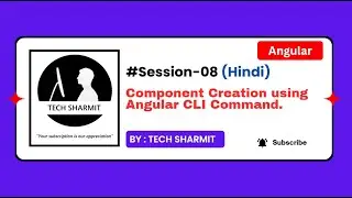 Angular Component Creation using CLI | Angular 19 complete tutorial in Hindi 2025 (Session-08)