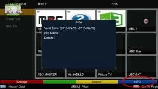 How to check IPTV validity on StarSat SR-2000HD Hyper