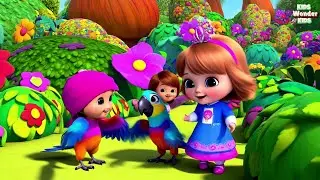 🦜🗣️🌈 Squawk Squawk, Flap Flap! Captain the Parrot's Red and Green Talking Song