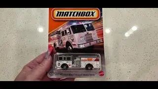 2025 Matchbox Pierce Arrow XT Fire Engine Un-Carding Unboxing Show & Tell