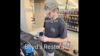2013 Toyota Camry Alternator Replacement (Parking Lot Repair)