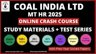 Online Course for CIL MT-HR/Personnel | Personnel & HR &ndash; CIL Management Trainee Coaching