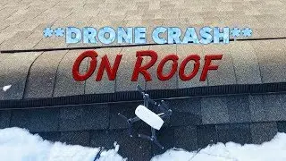DRONE CRASH & RESCUE | Drone On Roof