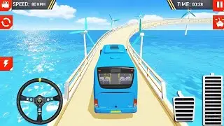 Impossible Stunt Racing Coach Bus Uphill Driving Game - Bus Game - Bus Gadi - Gadi Wala