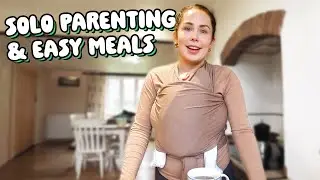 Solo Parenting A Toddler and Newborn, What I Am Eating Postpartum, Easy Meals VLOG 2025