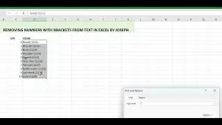 REMOVING NUMBERS WITH BRACKETS FROM TEXTS IN EXCEL