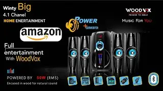 WOODVOX WINTY BIG 4.1 Multimedia Bluetooth Home Theater Speaker System Amazon | #HOMETHEATER