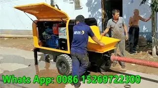 diesel engine concrete pump for pouring of concrete, concrete pump machine could delivery 20m height
