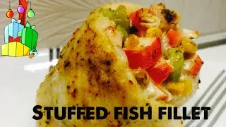 Baked Stuffed Fish Fillet With Crabmeat recipe