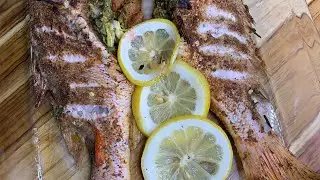 Oven Roasted Red Snapper stuffed with Veggies|| Roast Fish