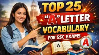 📊 A Letter Vocabulary Boost Your English For SSC CGL CHSL MTS #ssccgl #sscchsl #sscmts 