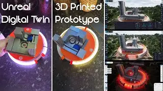 Unreal Engine Digital Twin 3D Printed Prototype