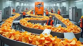 Как производятся сырные чипсы Doritos на фабриках 🧀 | Процесс производства хрустящих начос