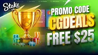 FREE $25 With The Stake.us Casino Promo Code CGDEALS