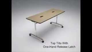 TEXT&reg; Tilt-Top Height Adjustable Table