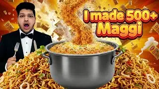 Making 500+ Maggi in One Go 🍜🔥 | The Biggest Maggi Challenge Ever! #theboredperson