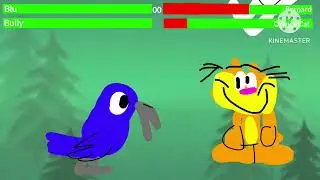 Blu The Parrot & Bully J.Moose Vs Bernard Bear & Orange Cat (Gameplay) Fight