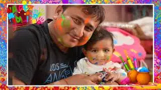 Baby holi  photography||Aarayna first holi