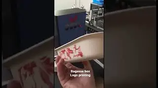 Watsonpak biodegradable bagasse box can be printed logo on it,printing machine
