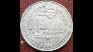 USA 2023 P Eleanor Roosevelt Washington Quarter Dollar - a recent change find.