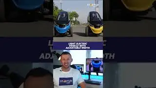 Light electric vehicle with adjustable width