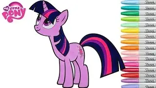 My Little Pony Coloring Book Twilight Sparkle MLP  Episode Colouring Pages Rainbow Splash