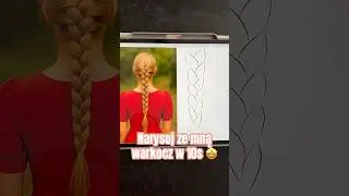 Mega prosty spos&oacute;b na narysowanie warkocza 👱&zwj;♀️