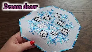 Don't Miss This Tablecloth 😉💝 : Hardanger embroidery techniques tutorial for decoration