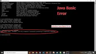 Class names are only accepted if annotation processing is explicitly requested in java: solution