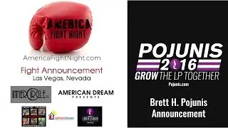 America Fight Night Press Conference, Libertarian Party of Nevada After Party & Pojunis Annoucement