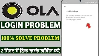 Ola unable to login this may be a temporary step to protect your account from suspicious activity