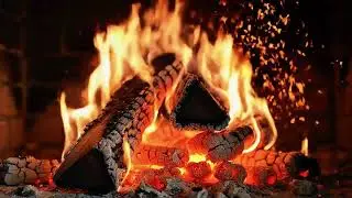 Fireplace Embers & Flames 4K 🔥 Deeply Relaxing Fire Ambience