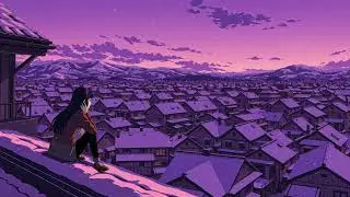 Winter's Hush 👒 Peaceful Winter Lofi With Snowfall Ambience For Study, Work🎄⛄Lofi Hip Hop~Lofi Chill