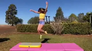 Wholesale air track brands yellow inflatable air tumble track