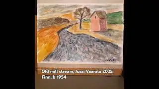 Old mill stream, Jussi Vaarala 2025, Finn, b 1954