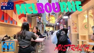 Melbourne CBD 2023 Winter Night Walk | 4K Tour