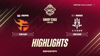 Team Lilgun vs Team Flash HIGHLIGHTS M5 World Championship Group Stage | FL vs LG