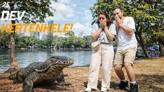 Tayland BANGKOK’da DEV KERTENKELEYLE BURUN BURUNA GELDİK! 😱🇹🇭 | Lumpini Park