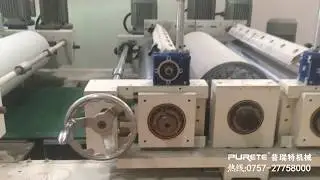 Roll coating machine for Glass