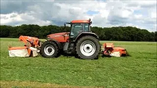 Gras maaien  Mowing  Case MX 150  Kuhn  Dalfsen