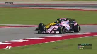 Sainz's Awesome Outside Pass On Perez | F1 Best Overtakes of 2017
