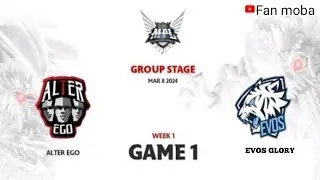 Alter Ego vs EVOS Glory GAME 1 MPL ID S13 [ EVOS VS AE ]  #MPLIDS13