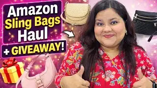Latest Amazon Sling Bags Collection 👜 | Trendy & Affordable Finds + Giveaway 🎁HUGE HAUL