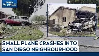 San Diego Jet Crash | Small Plane Crashes Into San Diego Neighbourhood, Sets 15 Homes On Fire