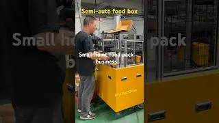 semi-automatic lunch box machine small food package container maker Small home business#shorts