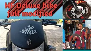🌶️#HF Deluxe bike #visor #black 3D vinyl#wrap#modified #trending #shortvideo 🔥