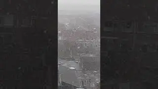 snow outside last week