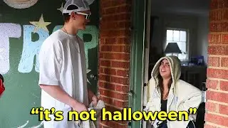 Trick or Treating a Day Early (Prank)