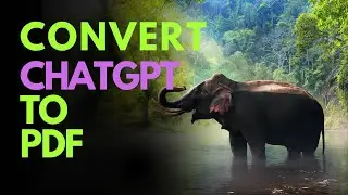 How to Convert ChatGPT chat to PDF #chatgptopdf #chatgptpdf