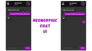 Neomorphic Chat UI